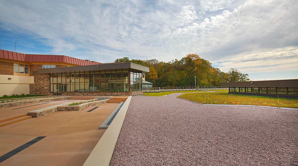 Baraboo Campus Exterior Designed by Bray Architects