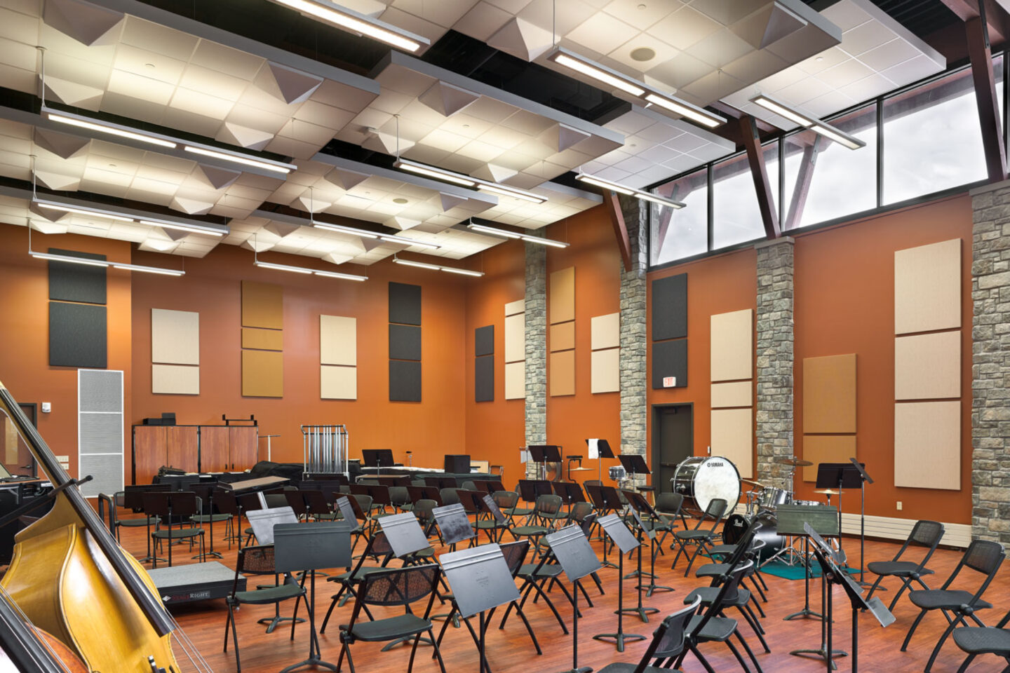 Silver Lake College Franciscan Center Practice Room designed by Bray Architects