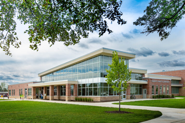 Knapp Elementary School Exterior designed by Bray Architects