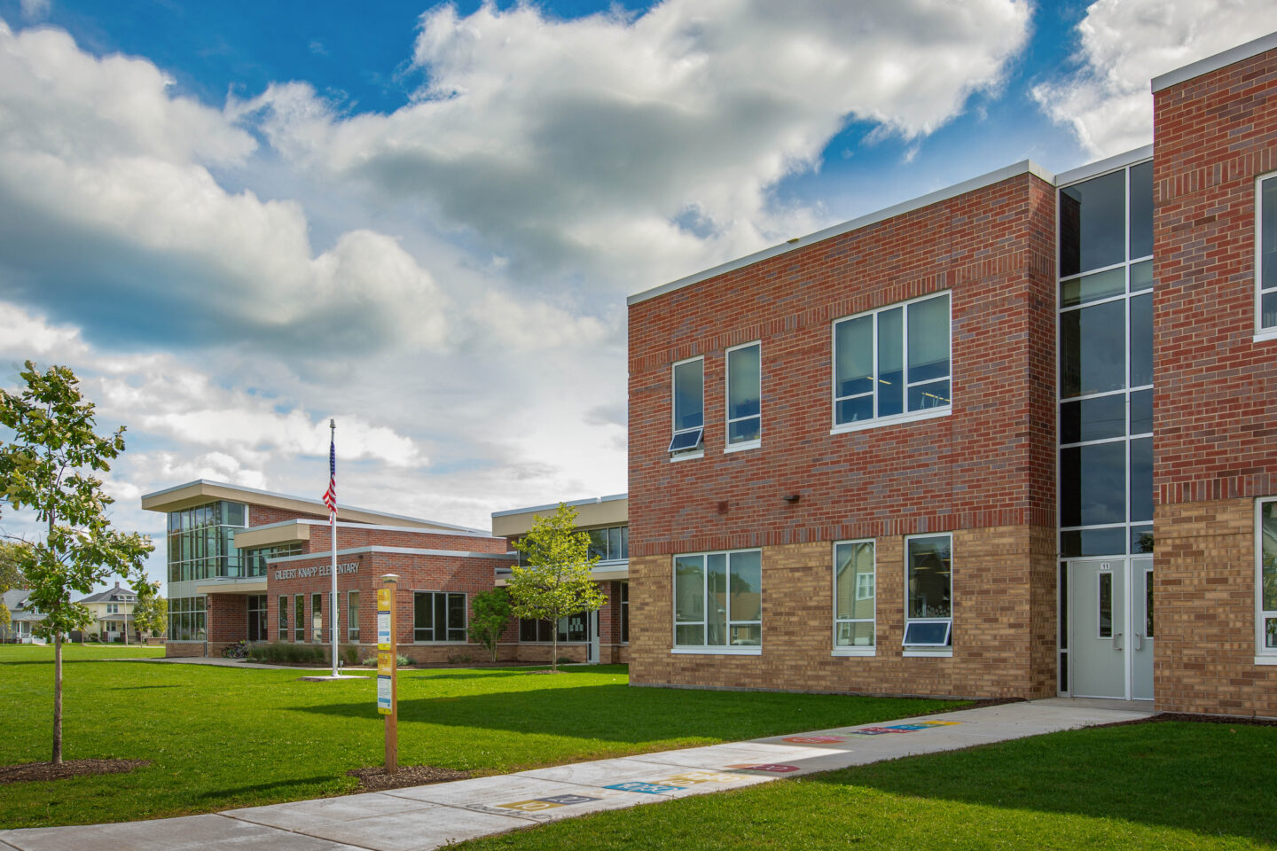 Knapp Elementary School Exterior designed by Bray Architects