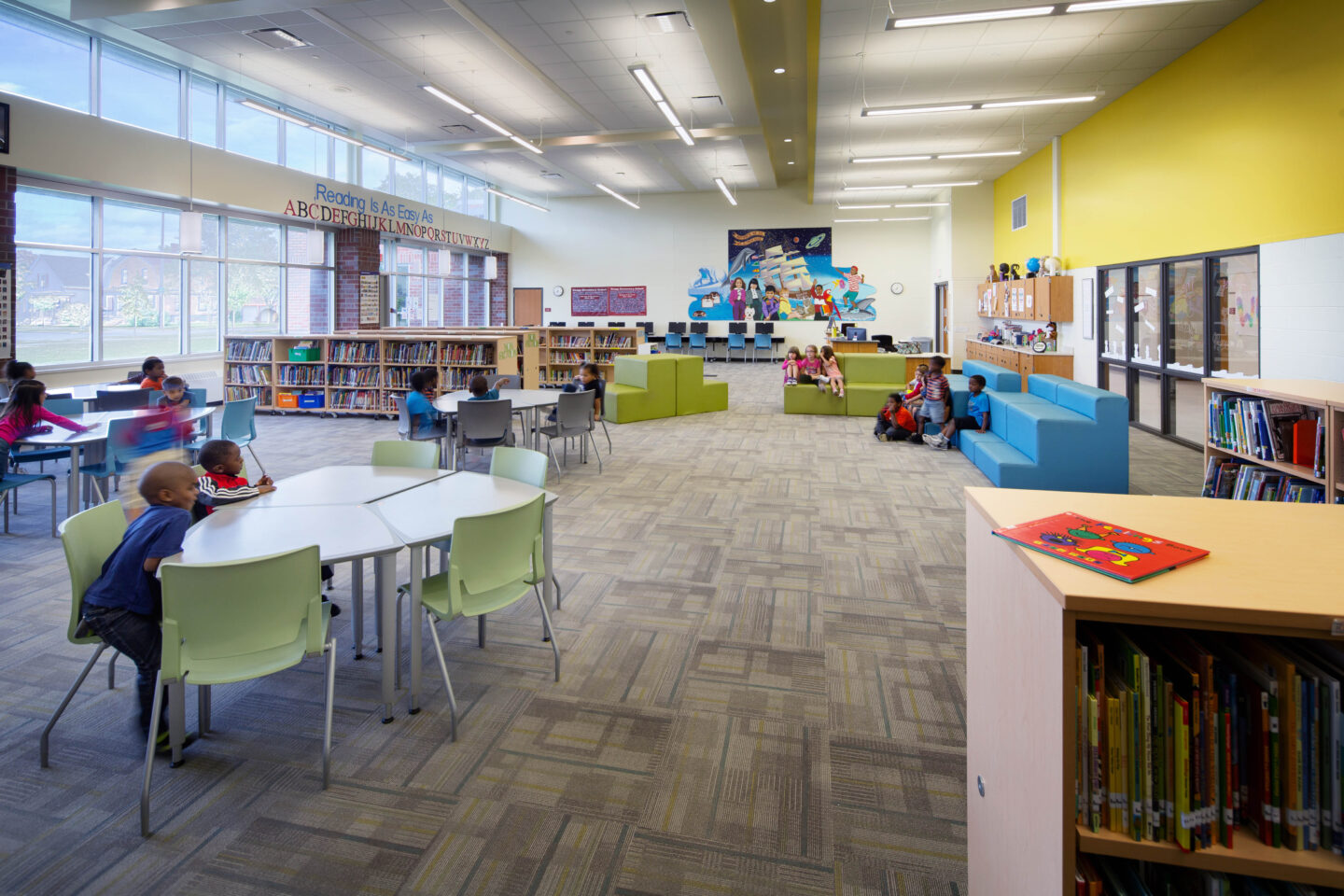 Knapp Elementary School Library designed by Bray Architects