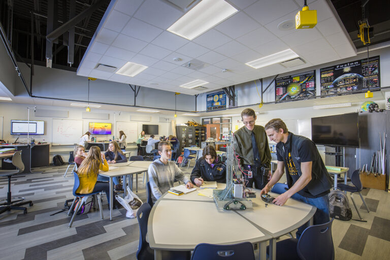 Deforest Area High School STEM Science Classroom designed by Bray Architects