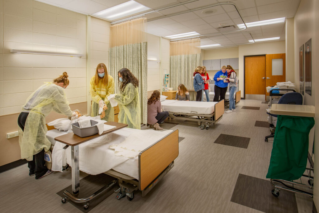 Slinger High School Nursing Lab designed by Bray Architects