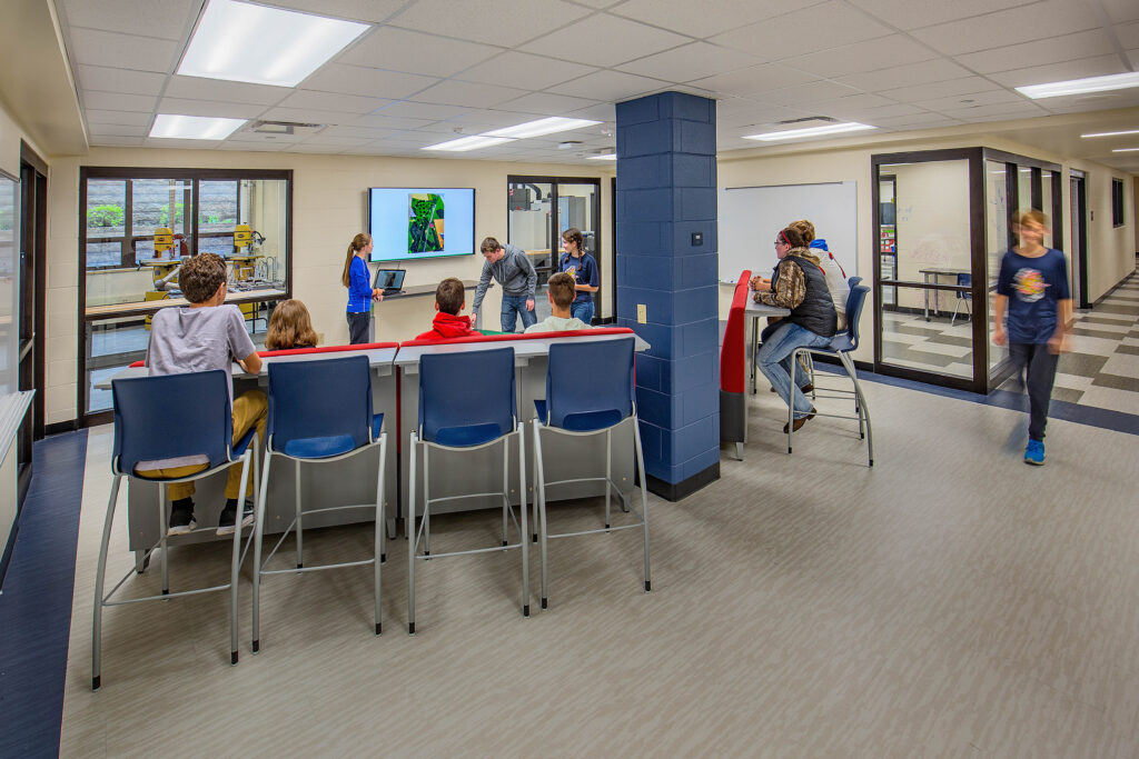 Slinger High School STEM Commons designed by Bray Architects