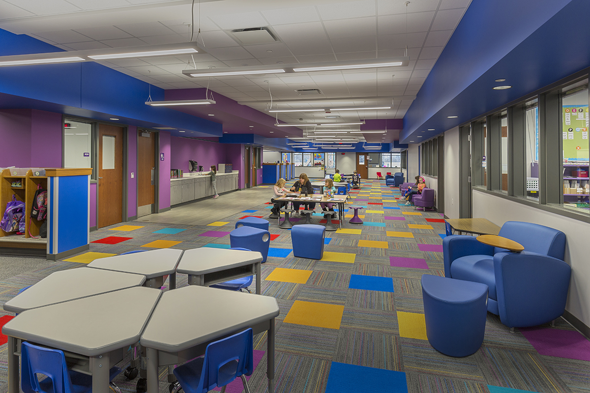 Windsor Elementary School Resource Area designed by Bray Architects