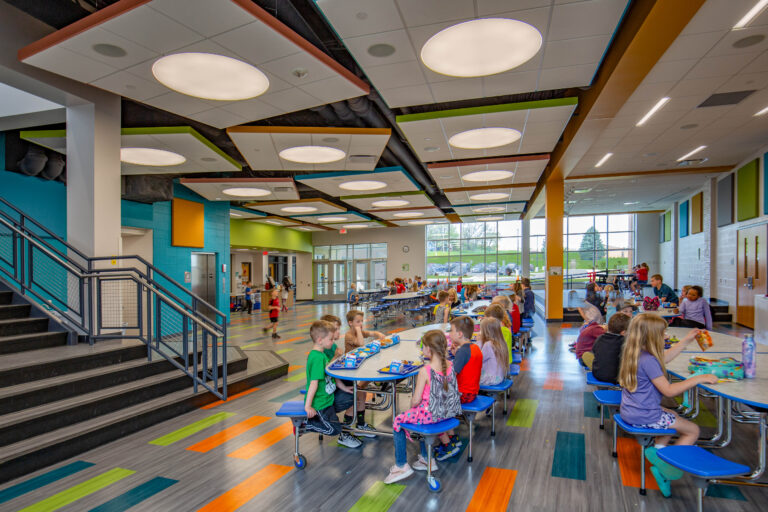 Belleville Intermediate School Cafeteria Designed by Bray Architects