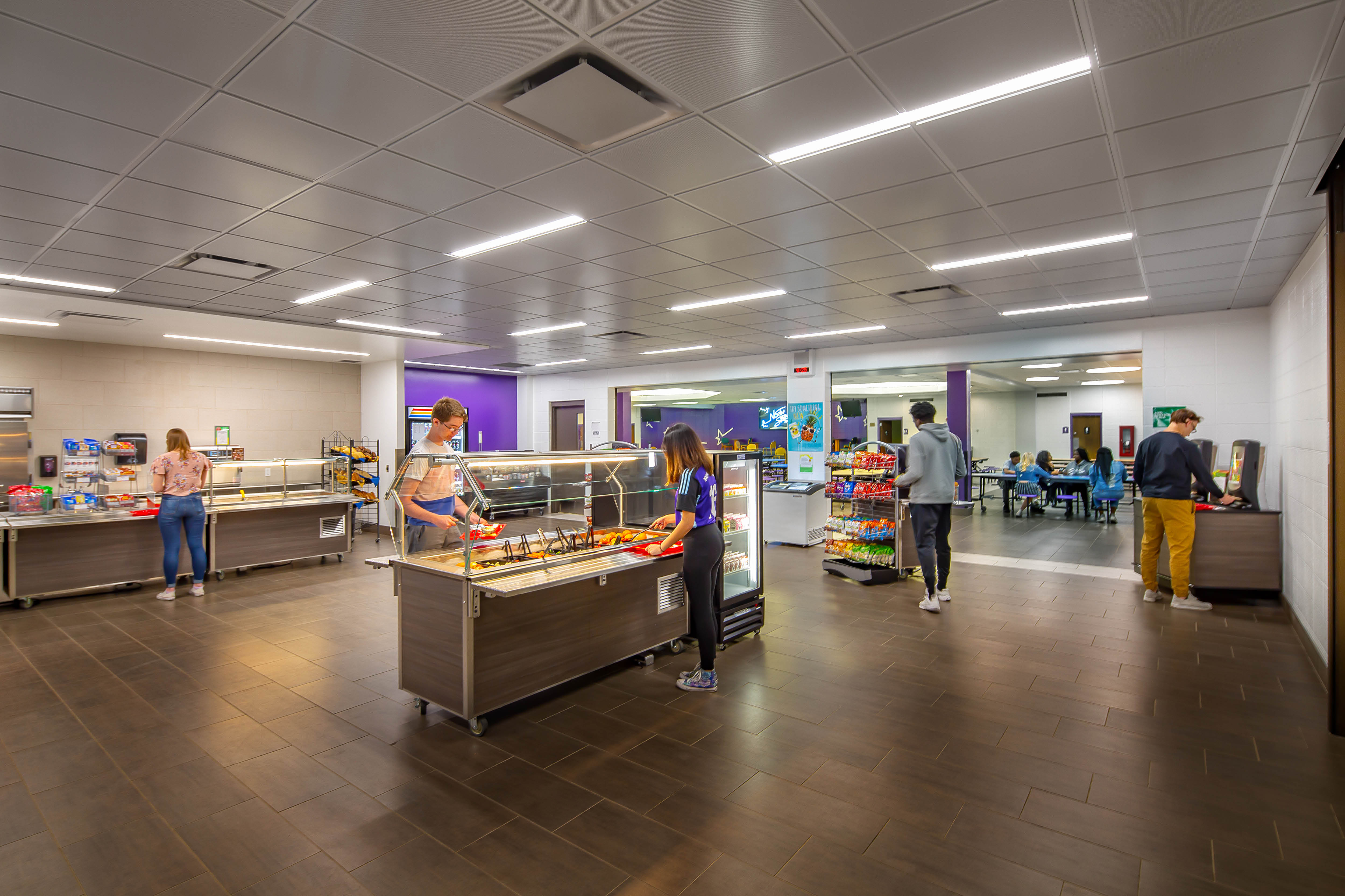 Waukesha North Kitchen Commons and Servery designed by Bray Architects