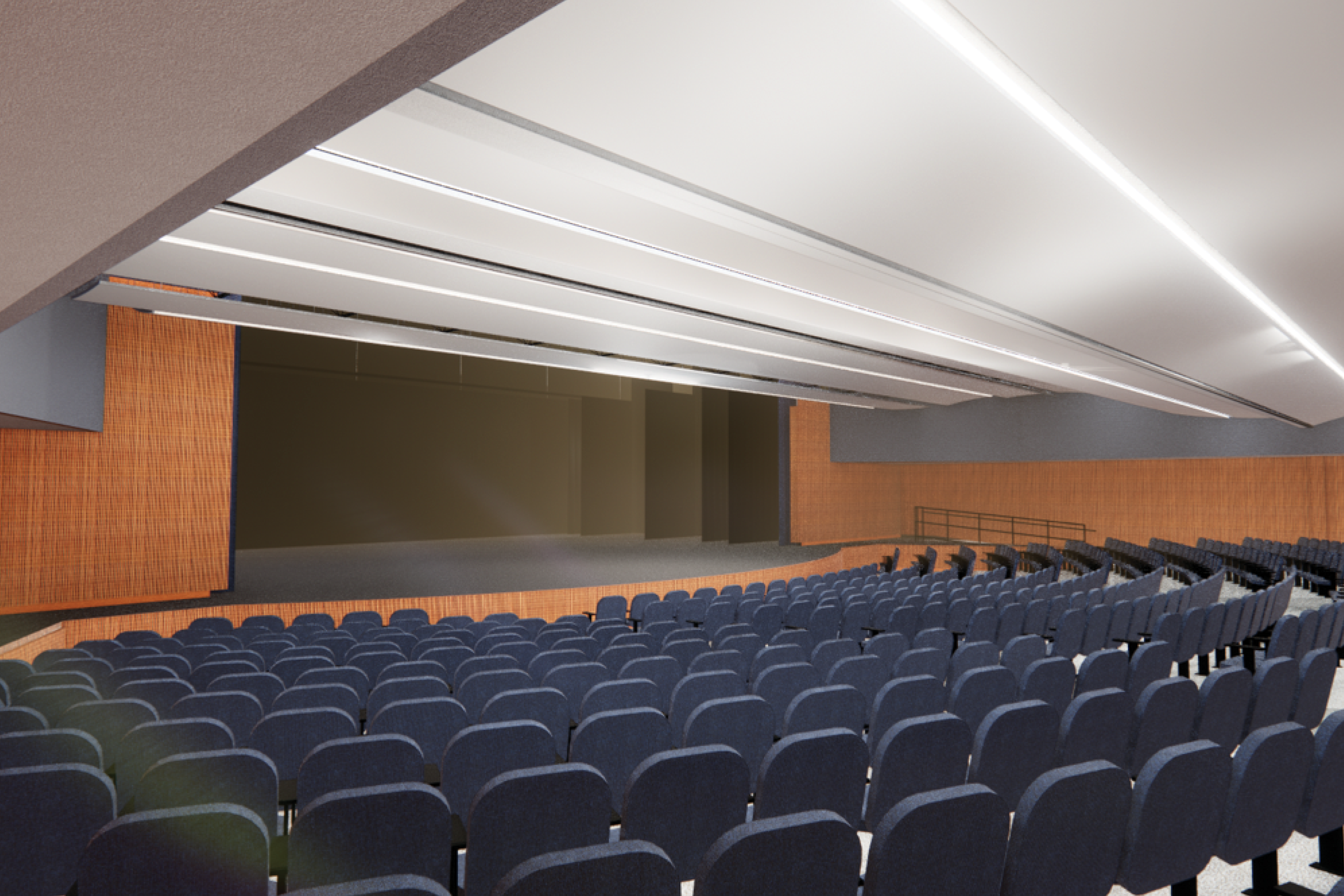 Camanche High School Auditorium designed by Bray Architects