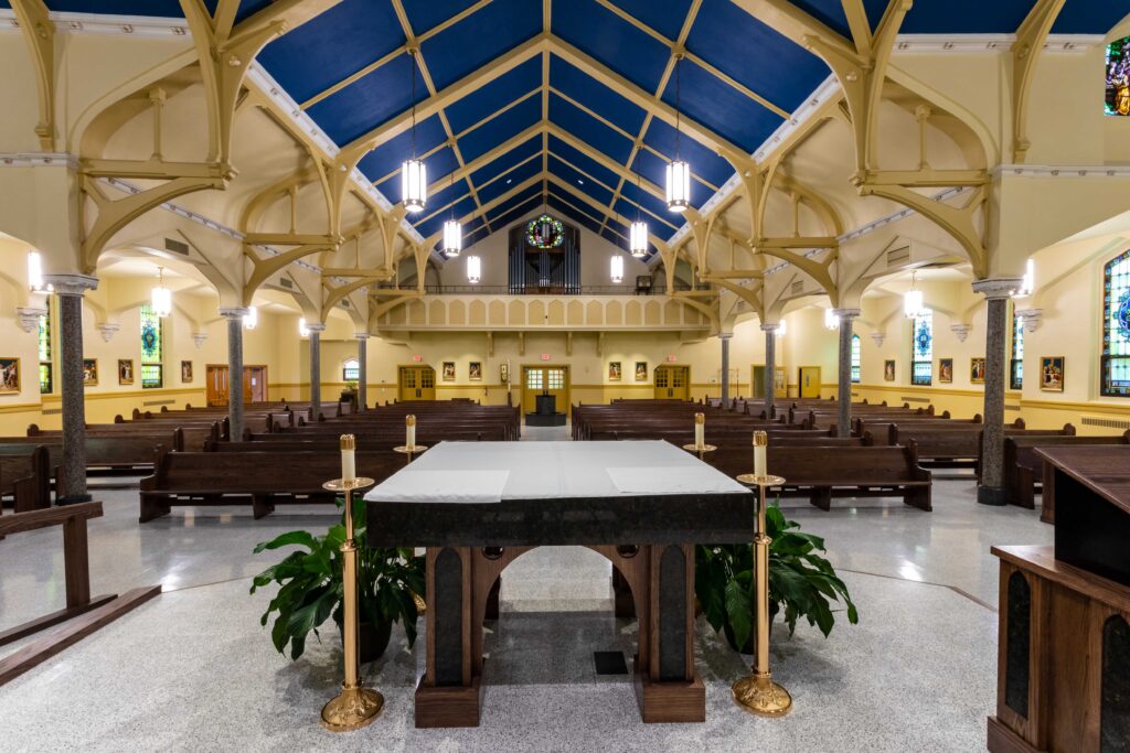 View of nave from the chancel