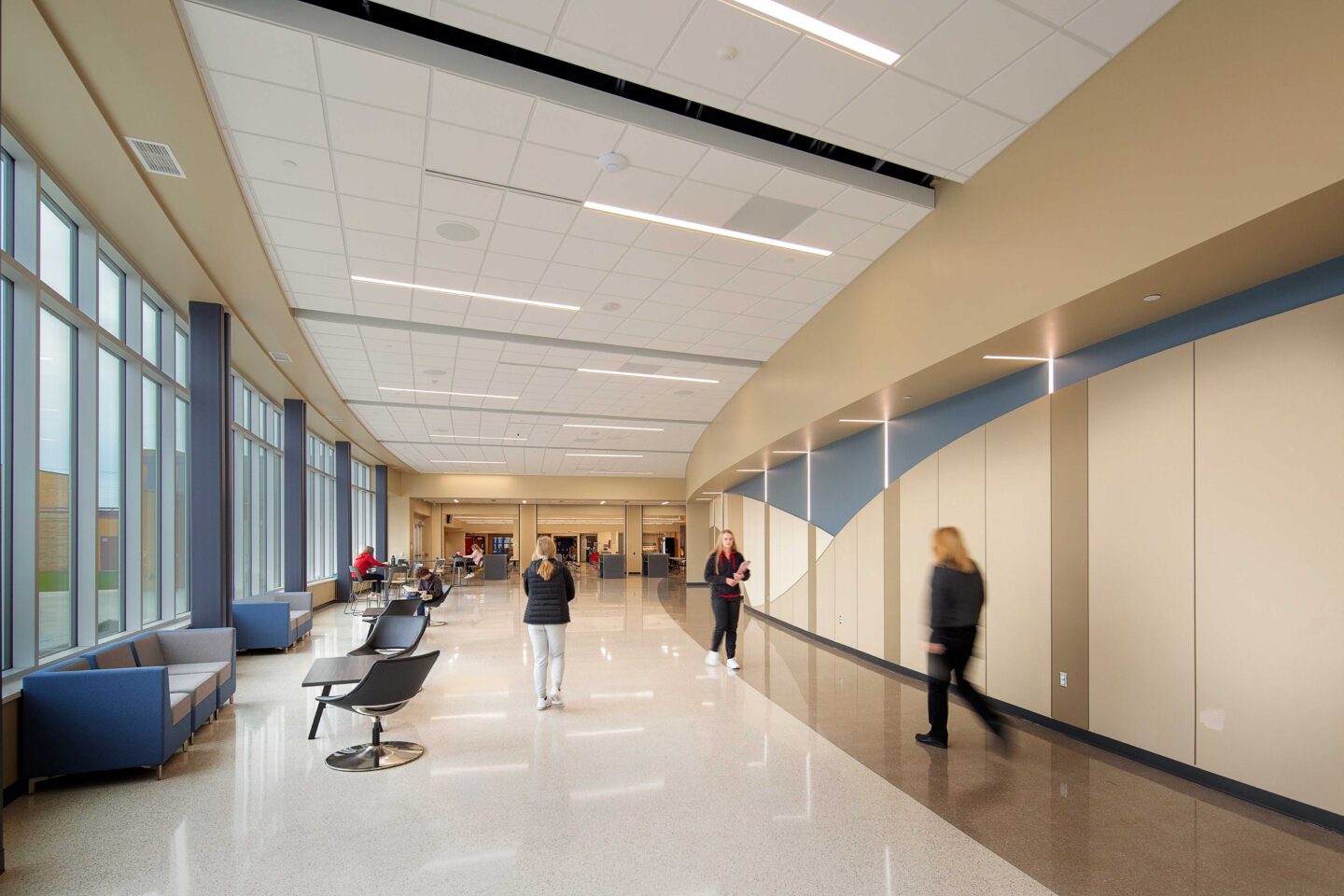 auditorium lobby with furniture