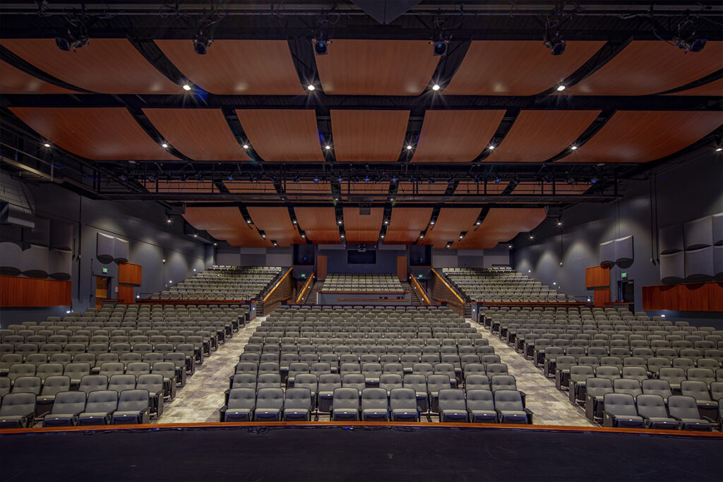 A view of the auditorium from the stage