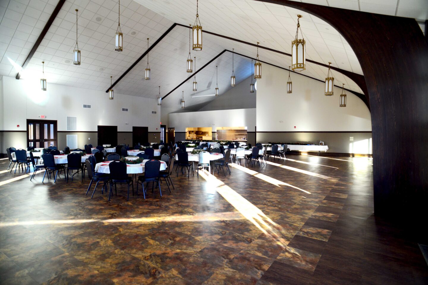 The great hall addition is set for a seated event at Sacred Heart Cathedral