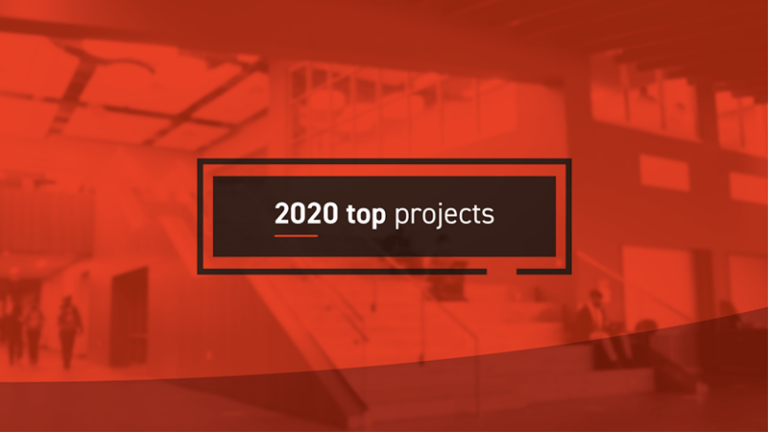 Graphic that reads "2020 Top Projects"