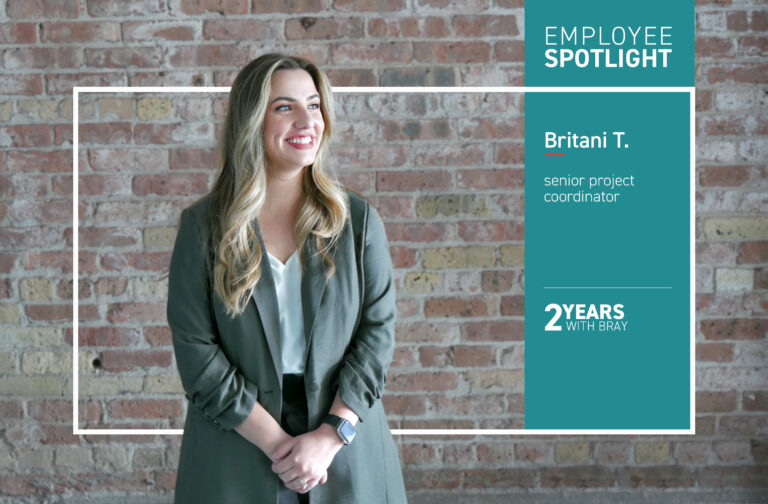 Britani Tuchscherer's employee spotlight graphic