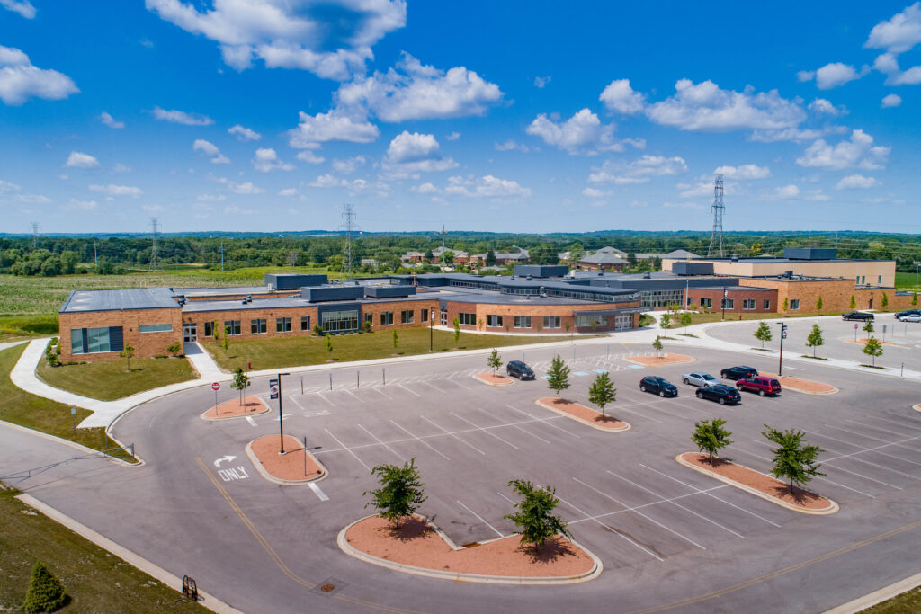 Muskego Lakes exterior aerial view