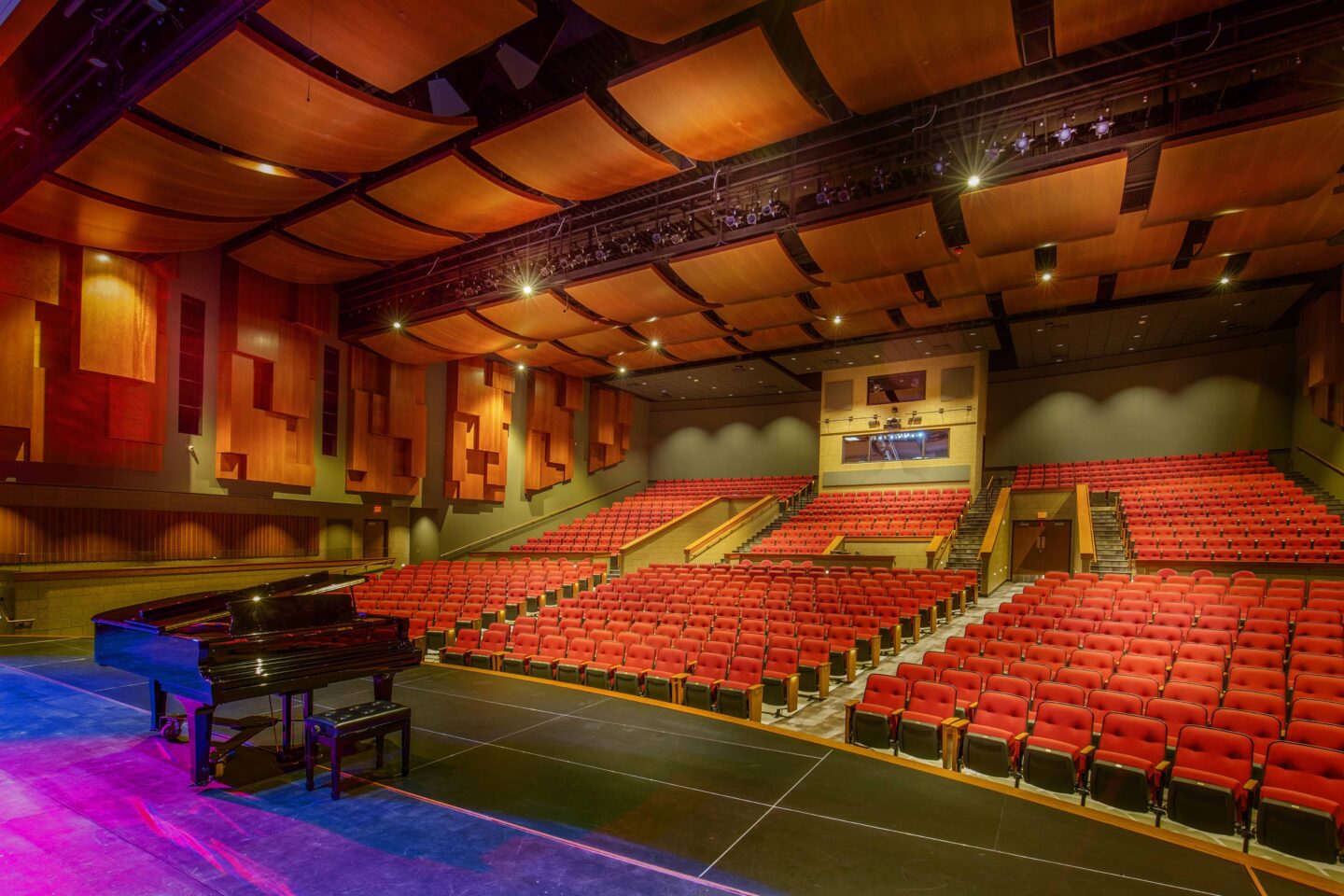 A view of the auditorium from the stage