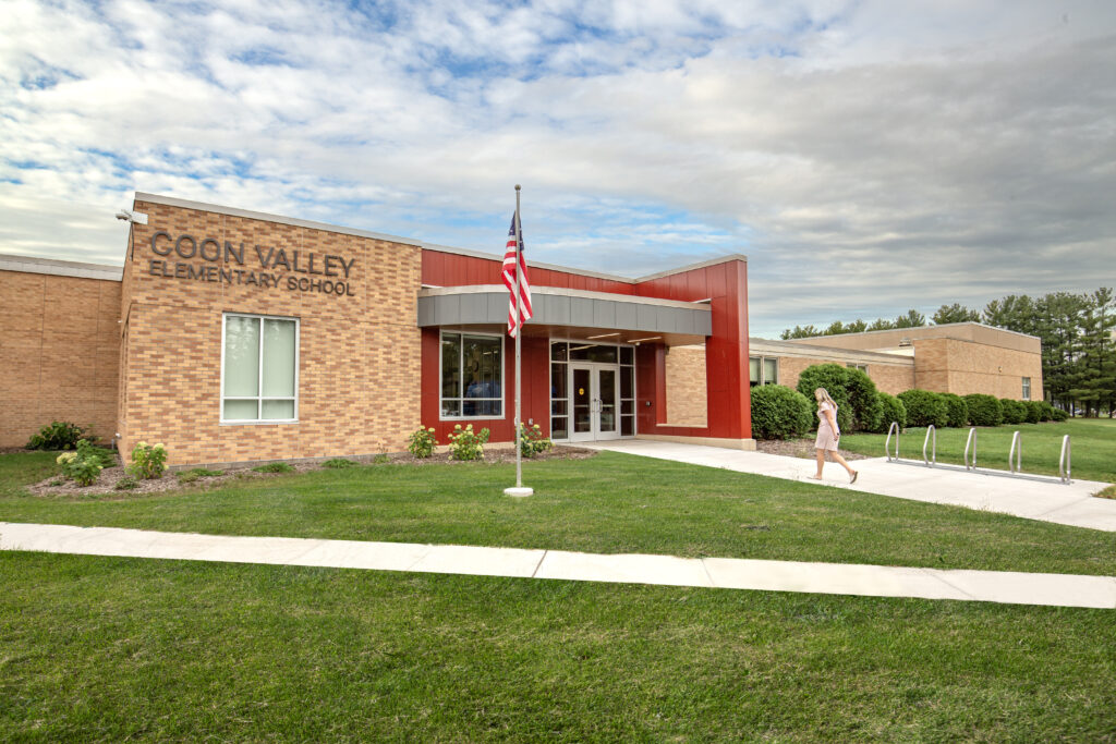 Coon Valley Elementary School main entrance