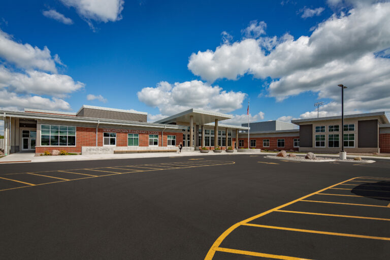 Wrightstown elementary school front entrance