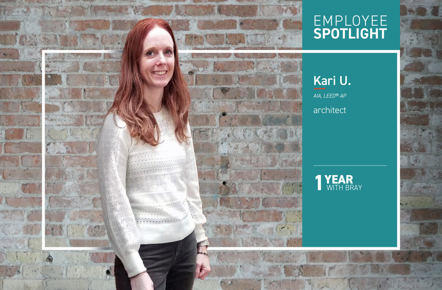 Kari Uhlenkamp's employee spotlight graphic