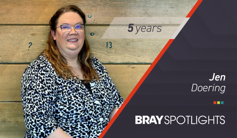 Jen Doering 5 year work anniversary at Bray.